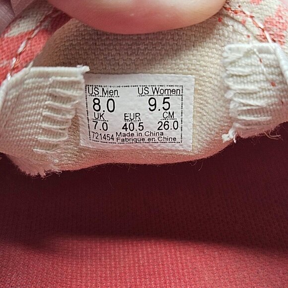 Vans Tropical Floral Platform Espadrilles Shoes Deep Sea Coral Size W9.5 M8 - Picture 9 of 10